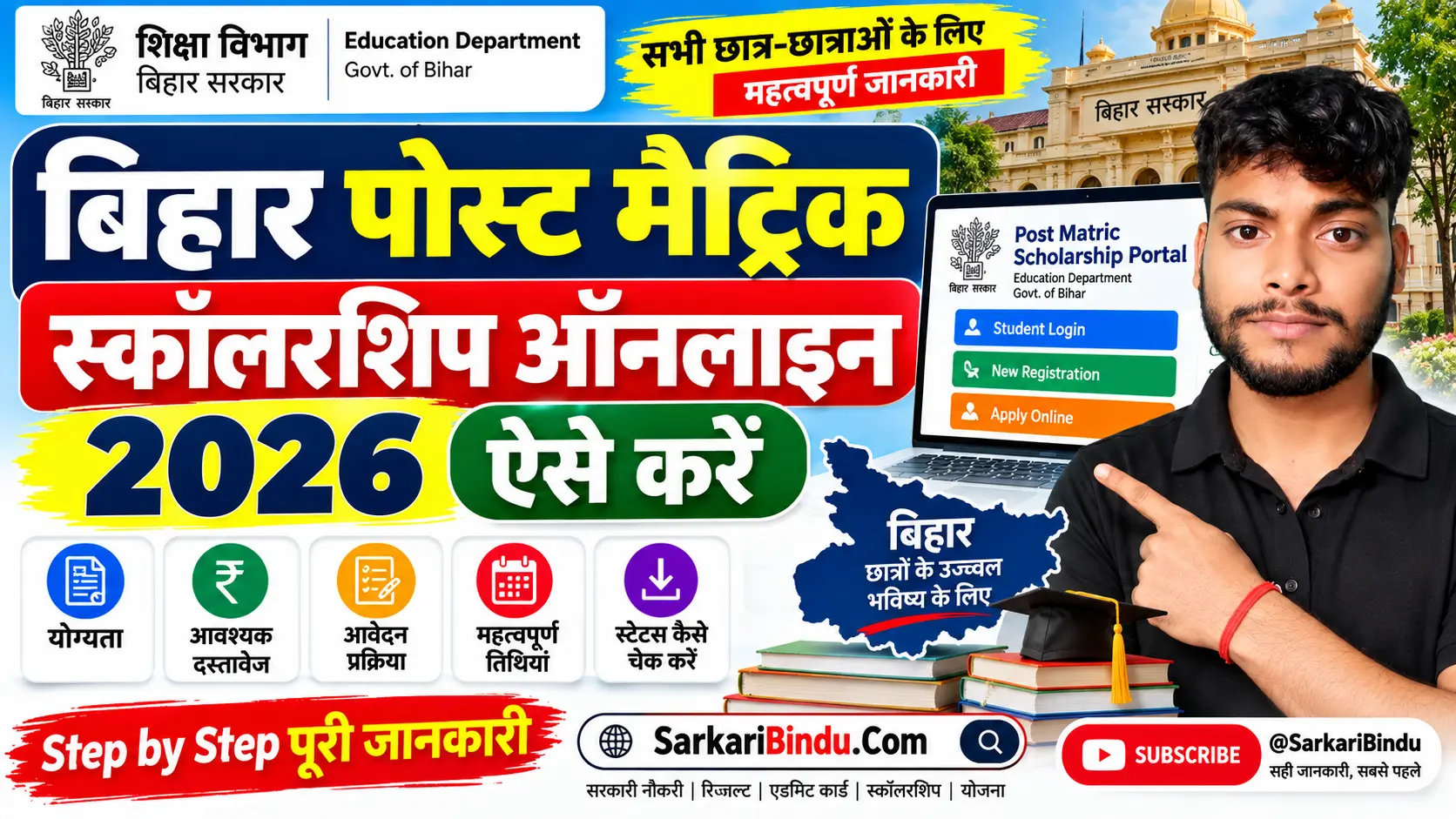 Bihar Post Matric Scholarship Online 2026-27