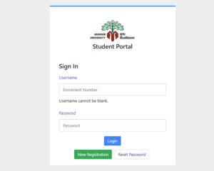 Munger University UG 1st Semester Registration 2026-30