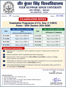 VKSU Exam Programme